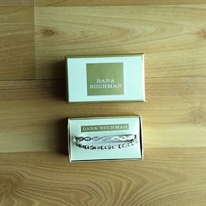 Dana Buchman silver bracelet set